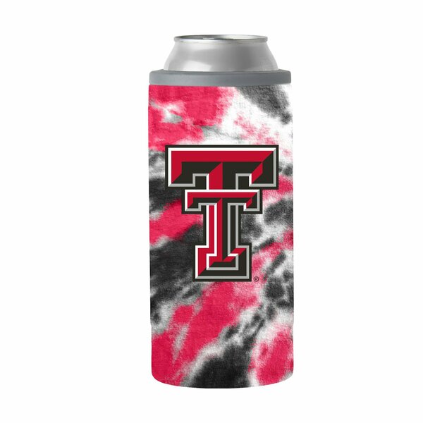 Logo Brands Texas Tech 12oz Tie Dye Slim Can Coolie 220-S12C-51